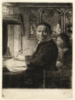 KG 03847
<br/>
Portret Lieven Willemsz. van Coppenol (kleine plaat) ( B 282 )
<br/>
<em>Rembrandt (1606-1669)</em>